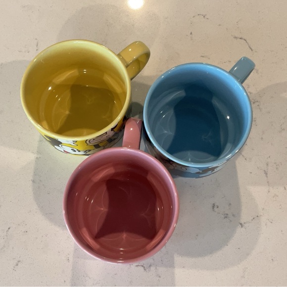 Walt Disney Mickey Mouse Stackable Set of 3 Mugs & 3 Colors Excellent Condition - Picture 10 of 10